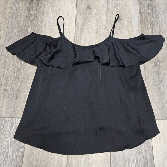 Victoria’s Secret Off Shoulder Ruffle Spaghetti Strap Tank Top Women's Small - Picture 1 of 9